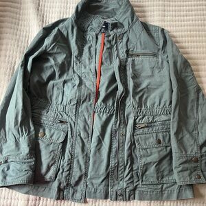 GAP Green Military Field Jacket with Structured Shoulders
